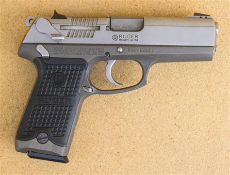 Ruger Model P94 Stainless Semi Automatic Pistol 40 Sandw For Sale At