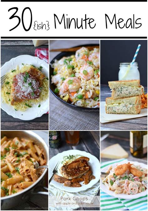 30 Minute Meals | 30 minute meals, Recipes, Quick easy ...