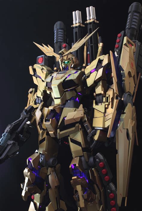 Gundam Guy Pg 160 Full Armor Unicorn Gundam Unit 03 Phenex Custom Build