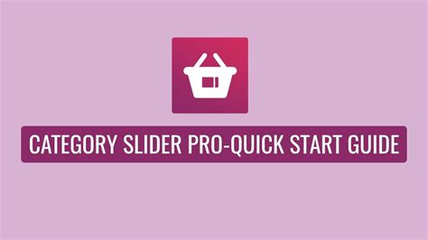 Woo Category Slider Pro Quick Start Guide Youtube