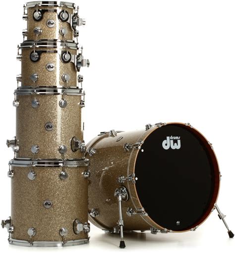 Dw Collectors Series Finish Ply 5 Piece Shell Pack Maple Mahogany In