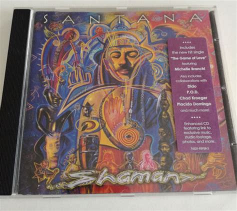 Santana Shaman Cd Album 2002 Great Latino Rock Free Shipping