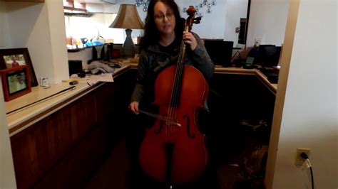 Learning To Play The Cello Day One
