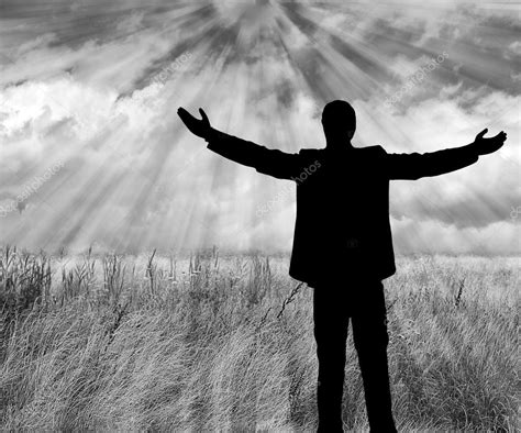 Man Praising God Silhouette Images And Photos Finder