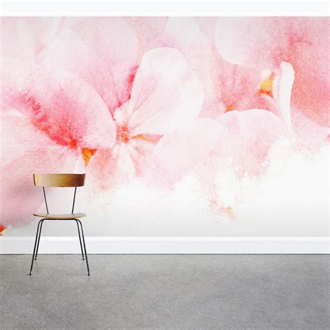 Pink Blossom Wallpaper Pink Floral Wall Mural Wallums