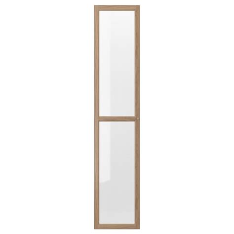 Oxberg Drzwi Szklane Imit Dębu 40x192 Cm Ikea