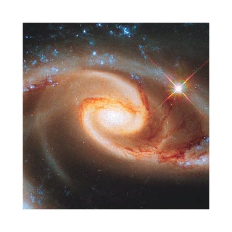 Arp 273 Rose Galaxies Hubble Outer Space Photo Canvas Print