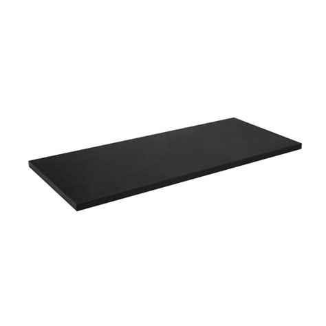 Hyper Tough 6 In X 15 34 In Modern Black Laminated Wood Wall Shelf