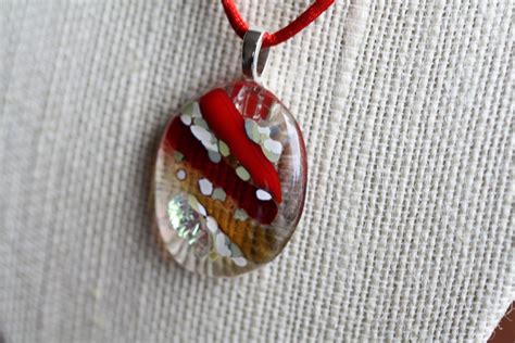 Hand Made Fused Glass Pendant By J M Fusions Llc