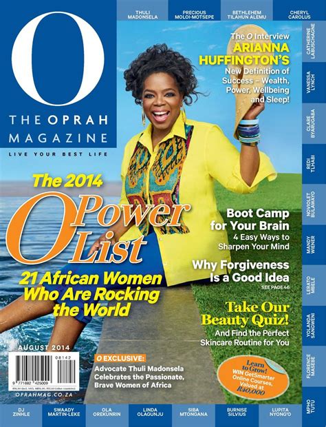 O The Oprah Magazine South Africa August 2014 Magazine