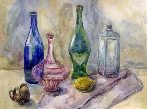 Watercolor Bottles