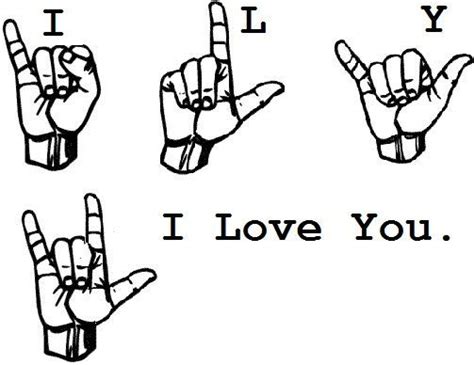 Hasil Gambar Untuk I Love You Sign Hand Sign Language Alphabet Sign