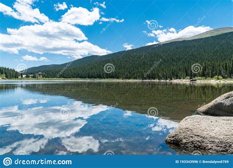Echo Lake At Mount Evans In Idaho Springs Colorado Stock Photo Image