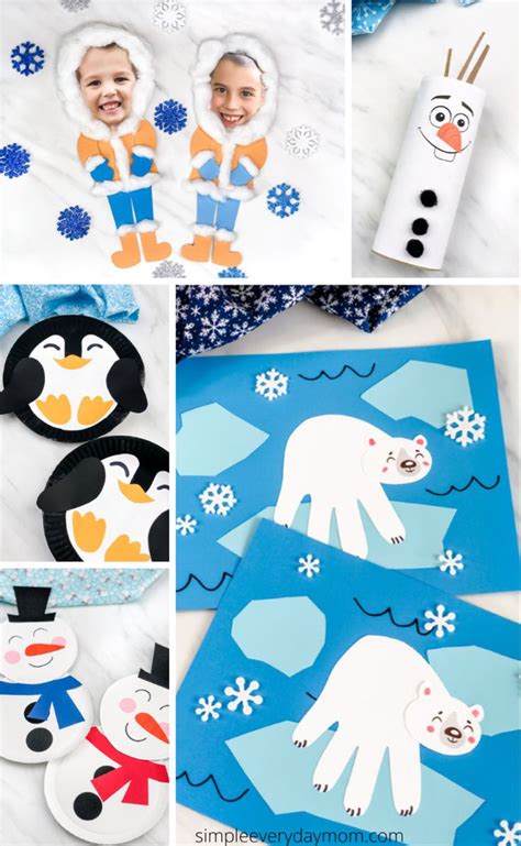 The Easiest And Most Fun Winter Crafts For Kids In 2020 Winter Crafts