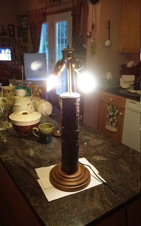 Vintage Ww1 Trench Art Lamp From A Howitzer Shell This Lamp Etsy
