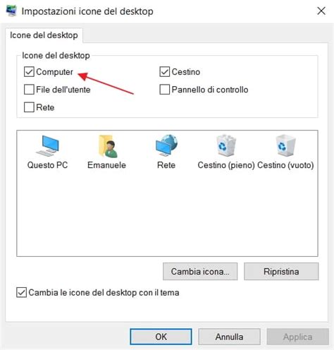 Come Mostrare Icona Computer Sul Desktop Di Windows 10