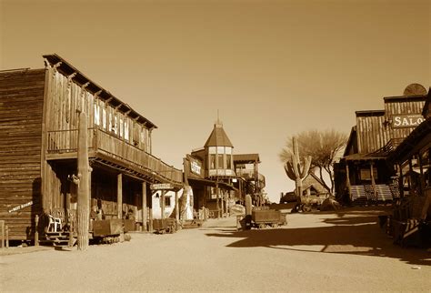 Ghost Town Goldfield Arizona Antiguo Pueblo Cowboy En El Oeste De