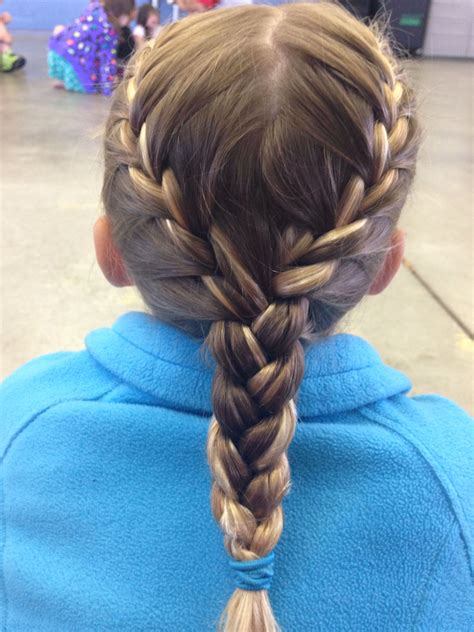 Two French Braids Into One Braid Braided Hairstyles Updo Formal