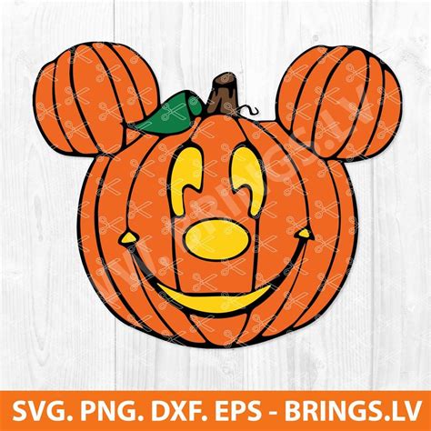 Mickey Pumpkin Svg Mickey Svg Halloween Svg Cut File