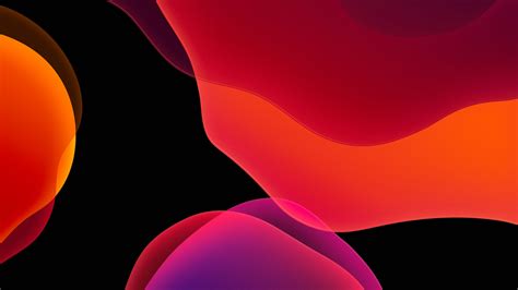 Looking for the best wallpapers? iOS 13 iPadOS Dark Mode Orange Wallpapers | HD Wallpapers ...
