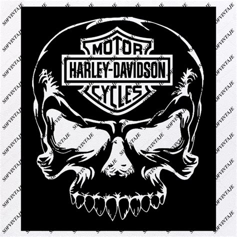 Harley Davidson Harley Davidson Svg File Skull Svg Design Clipart