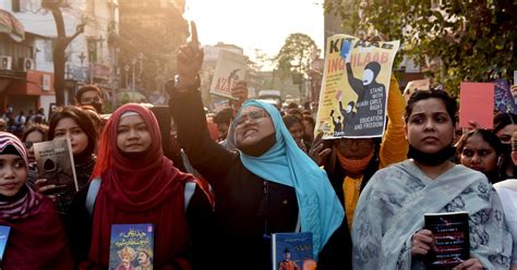 Muslim Women In India Protest Hijab Ban