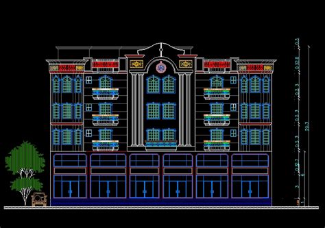 Building Elevation 1 Cad Files Dwg Files Plans And