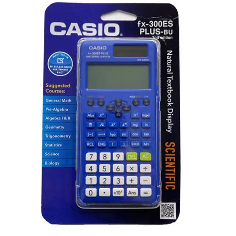 CASIO FX ES PLUS BU Scientific Calculator Natural Textbook Display Blue New PicClick