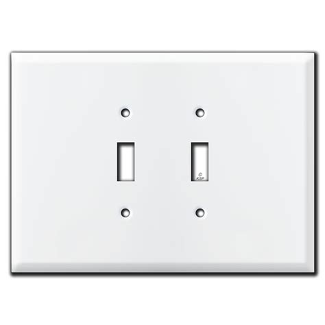 Round Toggle Light Switch Wall Plates White Kyle Switch Plates
