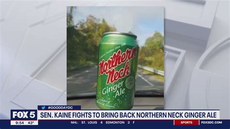 Virginia Sen Tim Kaine Fights To Bring Back Northern Neck Ginger Ale Fox 5s Good Day Dc