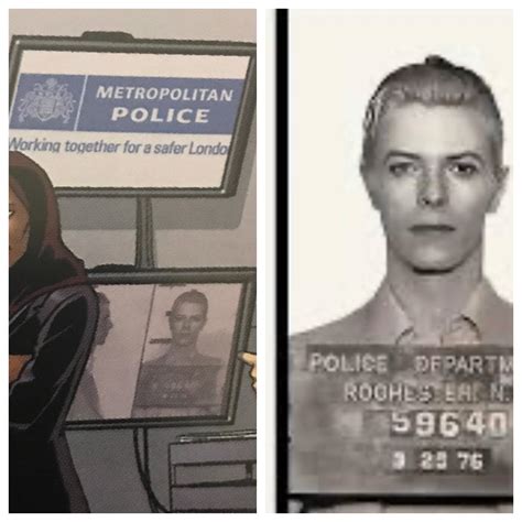 David Bowie's mug shot is in Body Work : riversoflondon