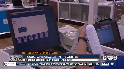 Toxic Chemicals Found On Paper Receipts Youtube