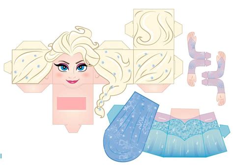 Elsa Paper Doll Printable