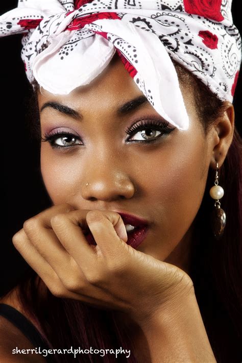 Beauty Shot From Pinup Shoot Beauty Shots Human Face Afrocentric The Crown Head Wraps Pinup