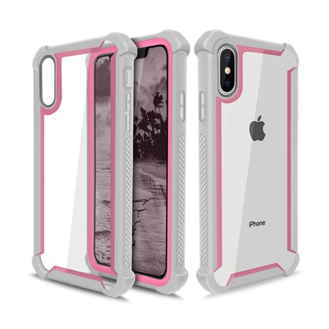 IPhone XS Max Case Cellularvilla Heavy Duty Transparent 3in1 Hybrid