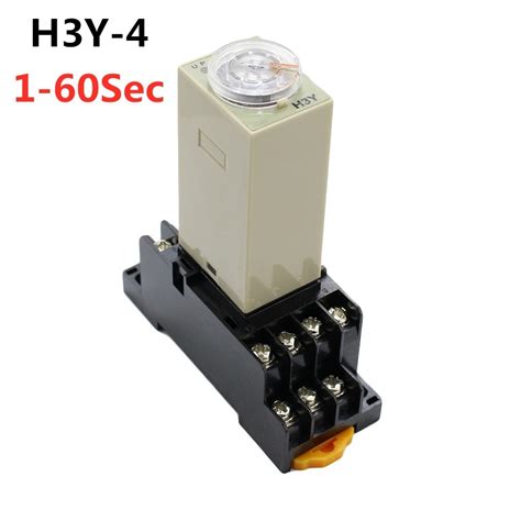 60 Min 14 Pin With Socket Base H3y 4 Power On Time Delay Relay 1 Sec