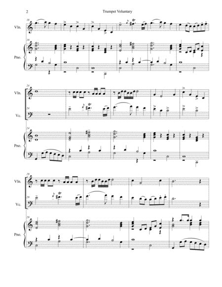 Trumpet Voluntary Duet For Violin And Cello Piano Accompaniment Free