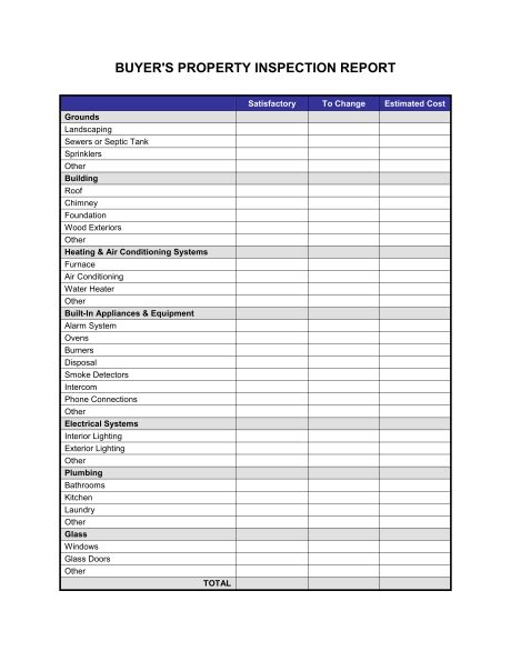 Home Inspection Report Template 1 Templates Example Templates