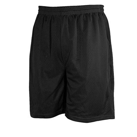 Mens Casual Plain Mesh Shorts 2 Pockets Gym Workout Fitness Basketball