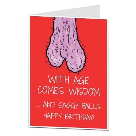 Funny Rude Birthday Card For Men Him 40th 50th 60th Husband Boyfriend