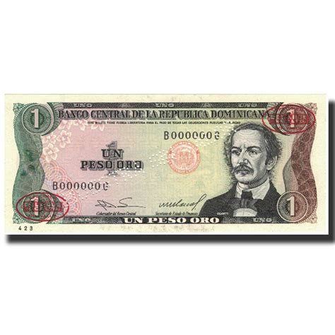 [ 573623] banknote dominican republic 1 peso oro 1984 1984 km 126s1 ebay