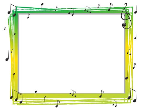 Border Template With Musicnotes 374849 Vector Art At Vecteezy