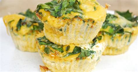 Spinach And Cheese Mini Frittatas