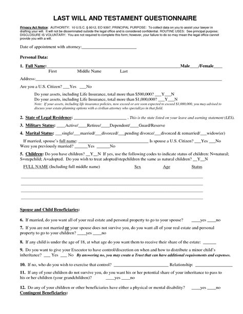 Last will and testament template. Pets Animal Breed | Az Last Will And Testament Blank Forms ...