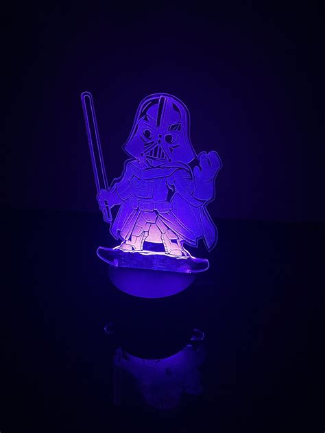 Darth Vader Led Night Light Lamp With Remote Control Etsy
