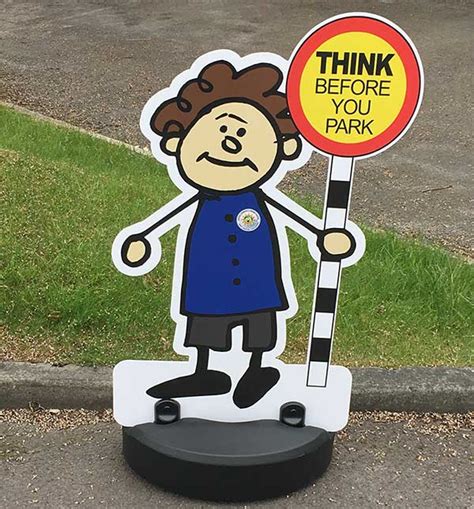Cartoon Traffic Patrol Kiddie Cut Out Road Safety Pavement