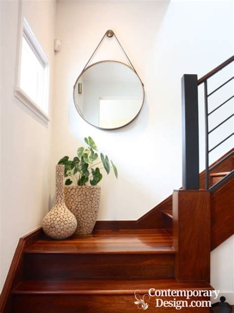 Learn about adding a stairway landing in the middle of a stair run. Hall stairs and landing decorating ideas