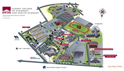 Campus Map Albany College Of Pharmacy And Health Sciences