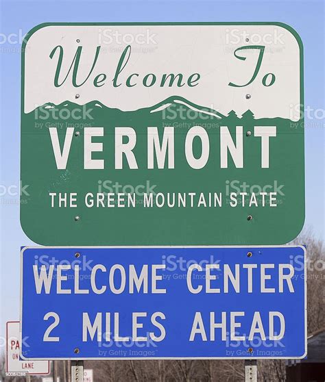 Welcome To Vermont Stock Photo Download Image Now Color Image