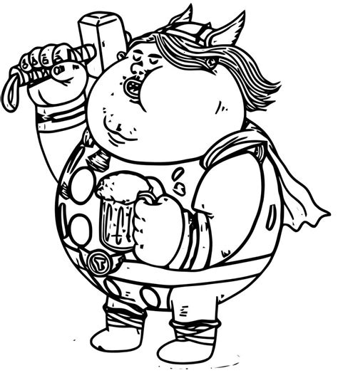 Avengers Chibi Side Coloring Page | Wecoloringpage.com